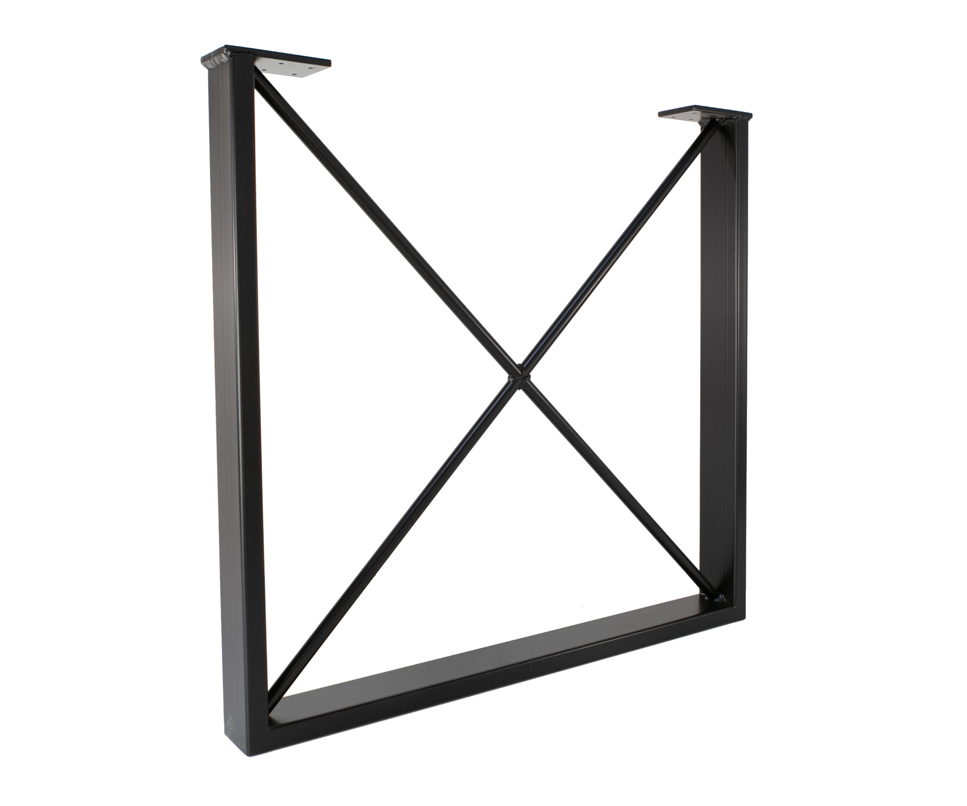 Rectangular / Square Metal X-Frame Thin Table Legs ...
