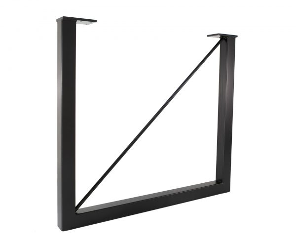 Square Metal Semi X Frame Thick Table, How Thick Do Table Legs Need To Be